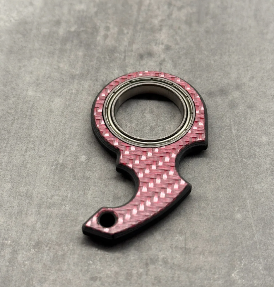 Llavero spinner fibra de carbono