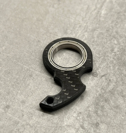 Llavero spinner fibra de carbono